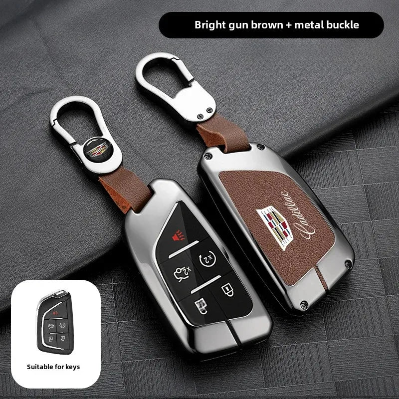 Premium Shell Buckle Key Case for Cadillac ATSL XT5 XT4 CT5