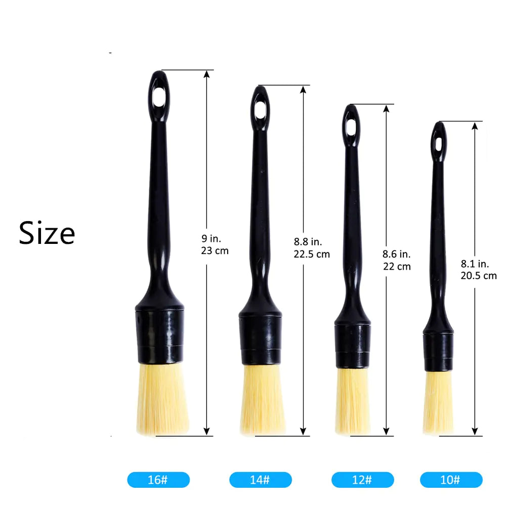 Brosses à poils de sanglier pour détails extérieurs et intérieurs