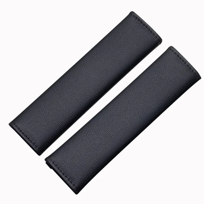 Housses de ceinture de sécurité en cuir PU et fibre de carbone
