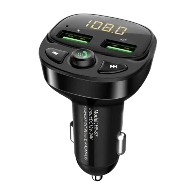 Transmetteur FM Bluetooth avec chargeur double USB 5.0