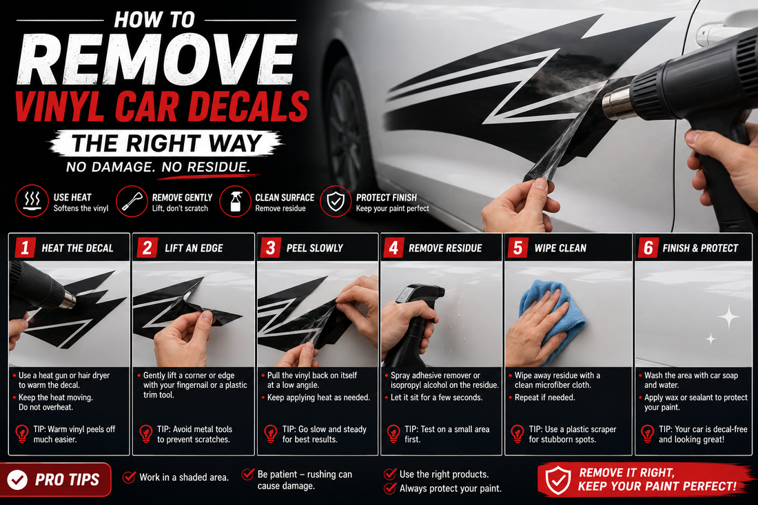 How to Safely Remove Old Car Decals & Sticker Residue (Without Scratching Your Paint!)