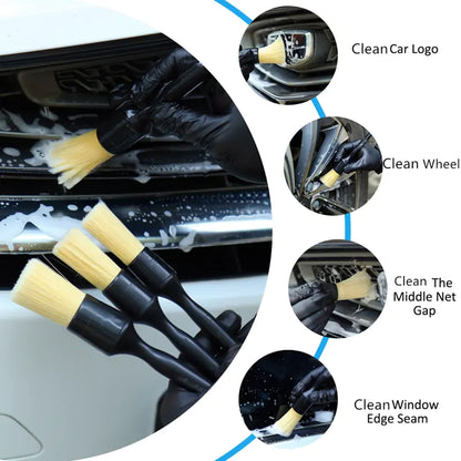 Brosses à poils de sanglier pour détails extérieurs et intérieurs