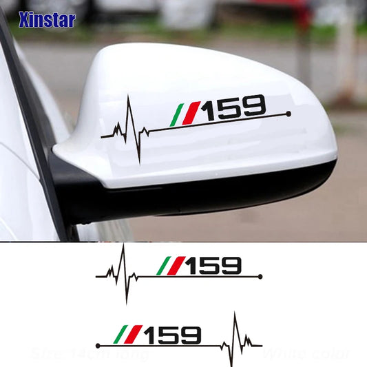 2Pcs Rearview Mirror Sticker for Alfa Romeo 159 – Pro Fit
