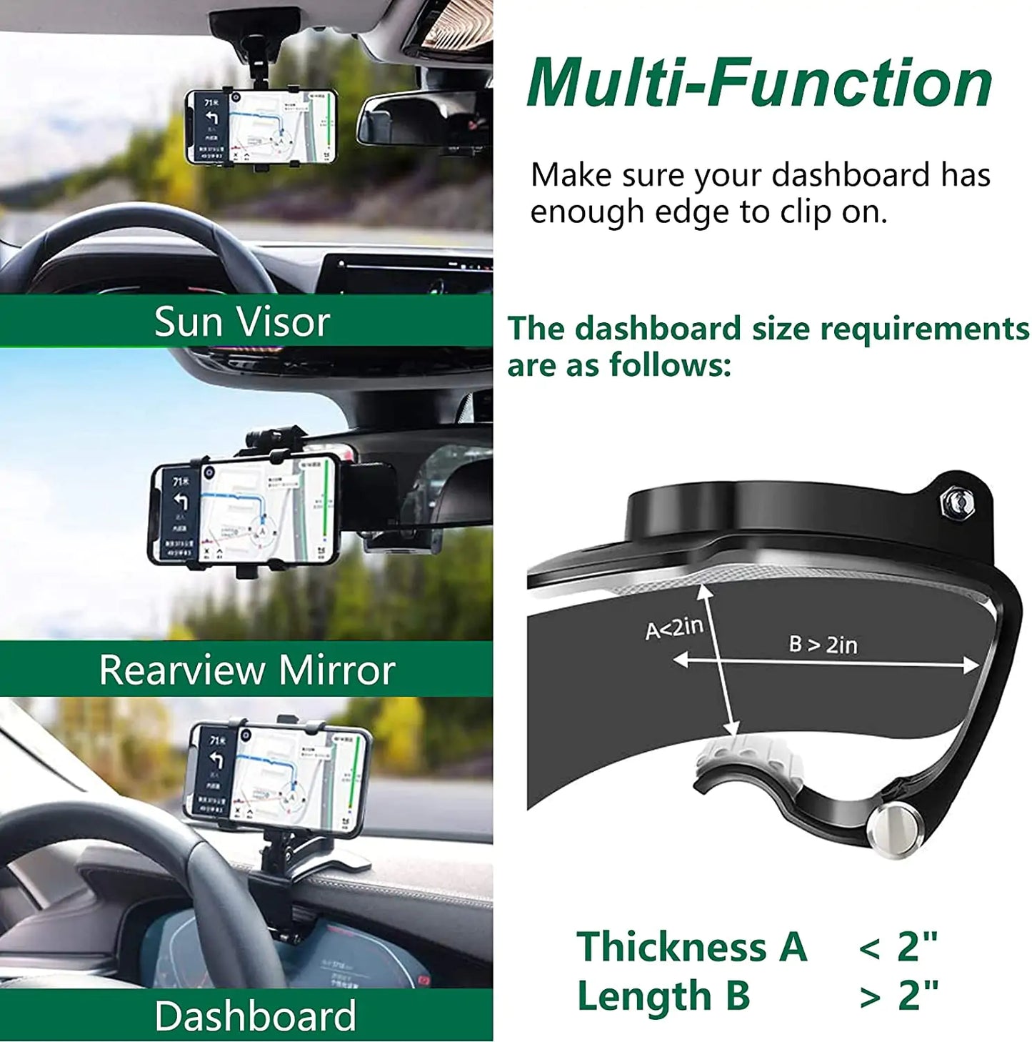 Dashboard Car Phone Holder