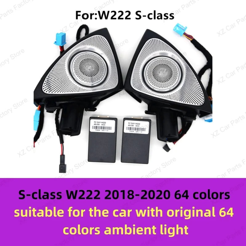 Mercedes C/E/S W205 W213 RGB 64-Color LED Rotating Tweeter W222 64 colors – Car Accessories | MotorWorld Marketplace