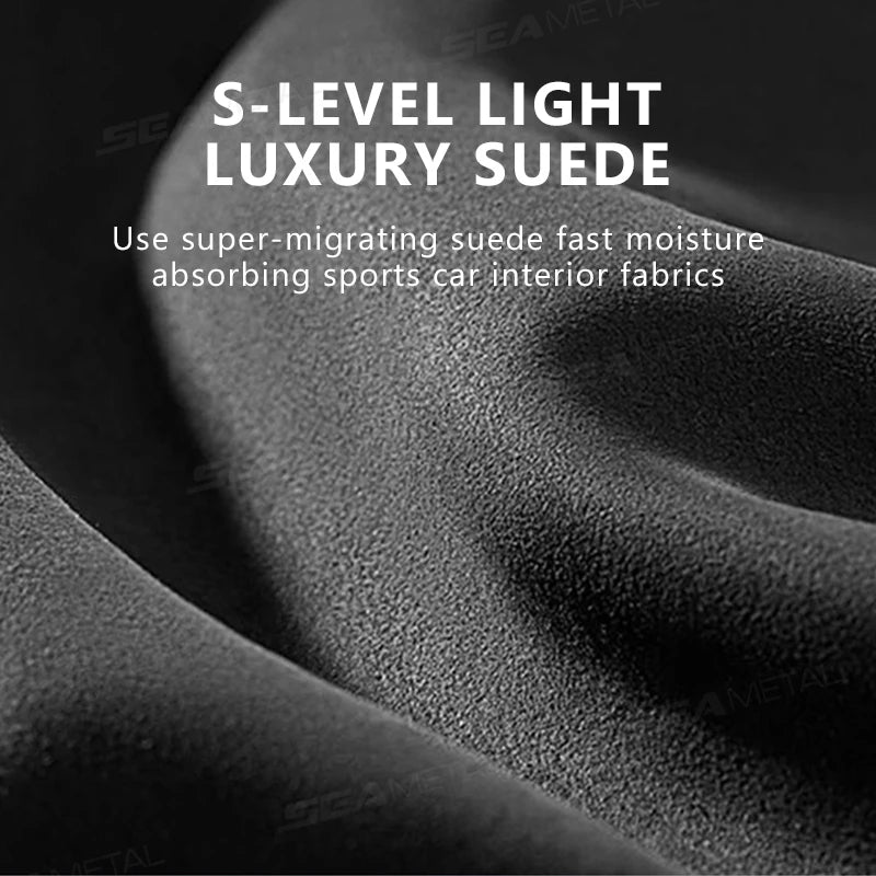 SEAMETAL Suede Car Glasses Holder Clip, Matte Metal, Stable – Car Accessories | MotorWorld Marketplace