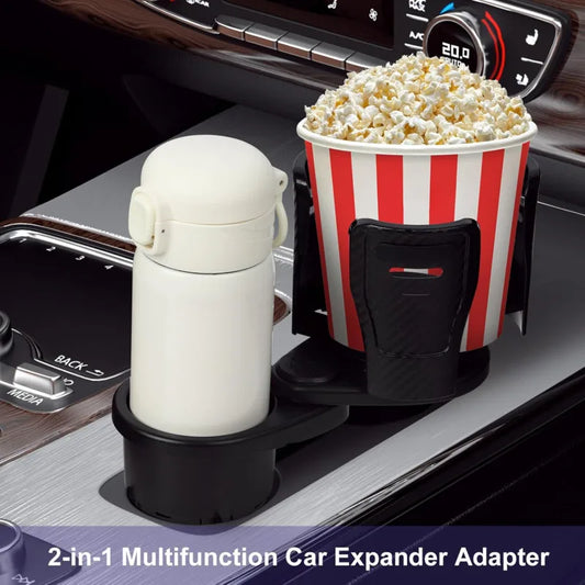 2-in-1 Universal Car Cup Holder Expander – Adjustable Base for Large Bottles – Car Accessories | MotorWorld Marketplace