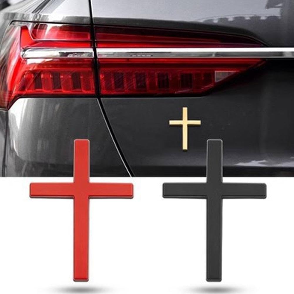 3D Metal Christian Cross Emblem Badge Decal for All Cars – Car Accessories | MotorWorld Marketplace