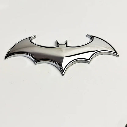 Emblème 3D BAT en métal chromé – Accessoire de style automobile professionnel