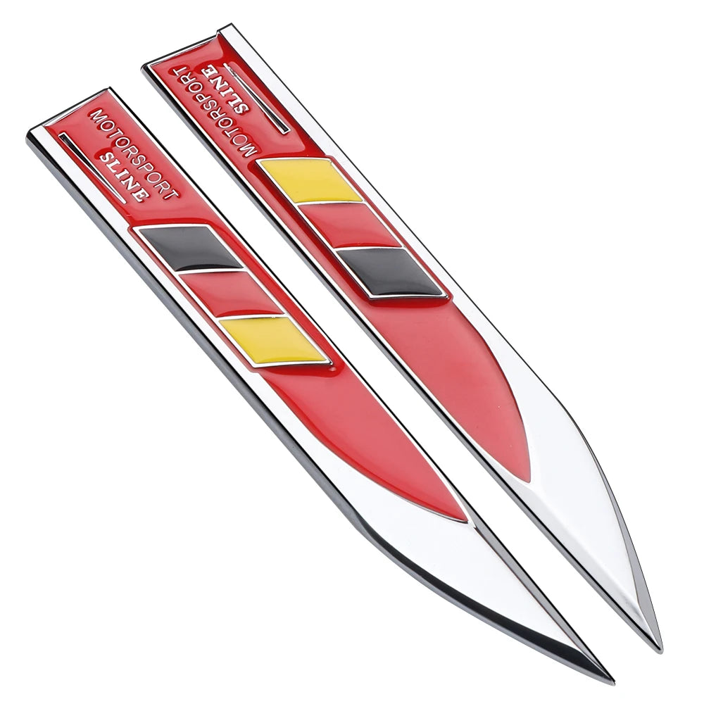 2x 3D Metal Germany Flag Fender Badge for BMW Audi Mercedes-Benz German Red – Car Accessories | MotorWorld Marketplace