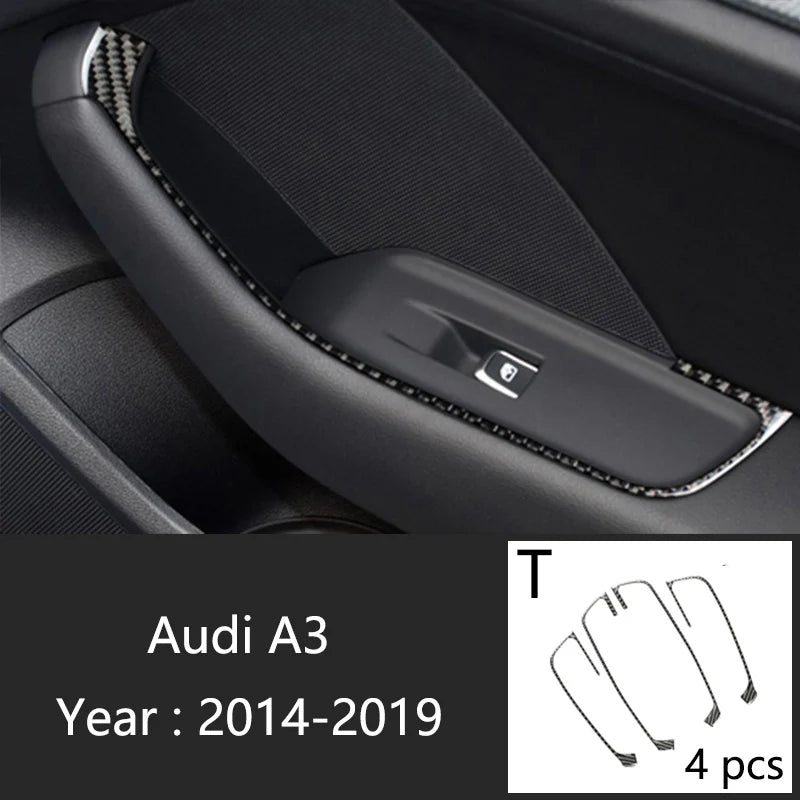 Carbon Fiber Trim Kit for Audi A3 8V S3 Interior Upgrade T Type – Car Accessories | MotorWorld Marketplace