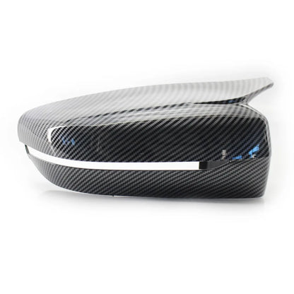 Garniture de rétroviseur latéral en fibre de carbone pour BMW Série 3/5/6/7/8 G11 G12 G14 G15 G20 G21 G30 G31 G32 (2019-2020)