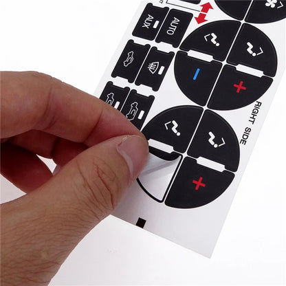 AC Control Button Repair Decals for GMC Chevy Buick Trucks