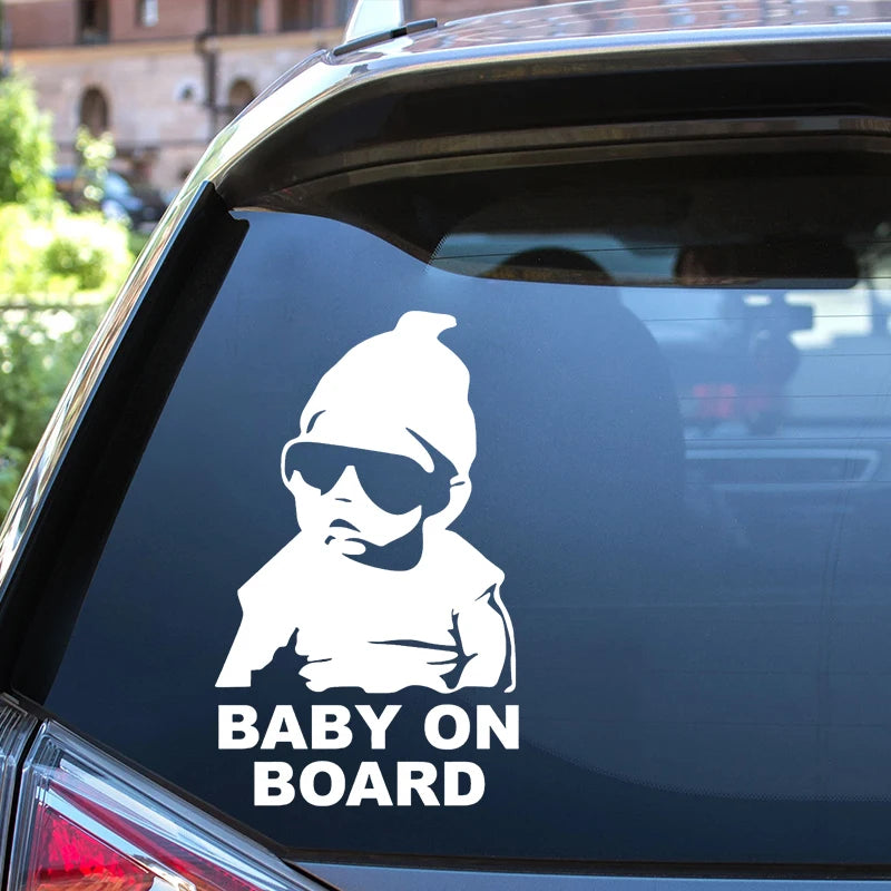 Die-Cut BABY ON BOARD Decal Kid w/Glasses Waterproof 41238 – Car Accessories | MotorWorld Marketplace