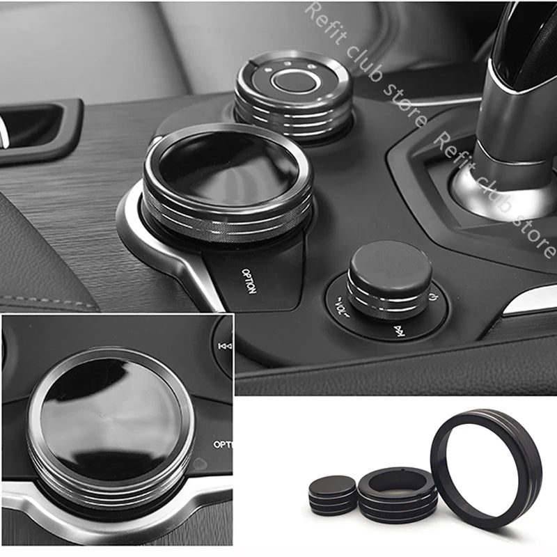 Aluminum Shift Knob Ring for Alfa Giulia/Stelvio Console – Car Accessories | MotorWorld Marketplace