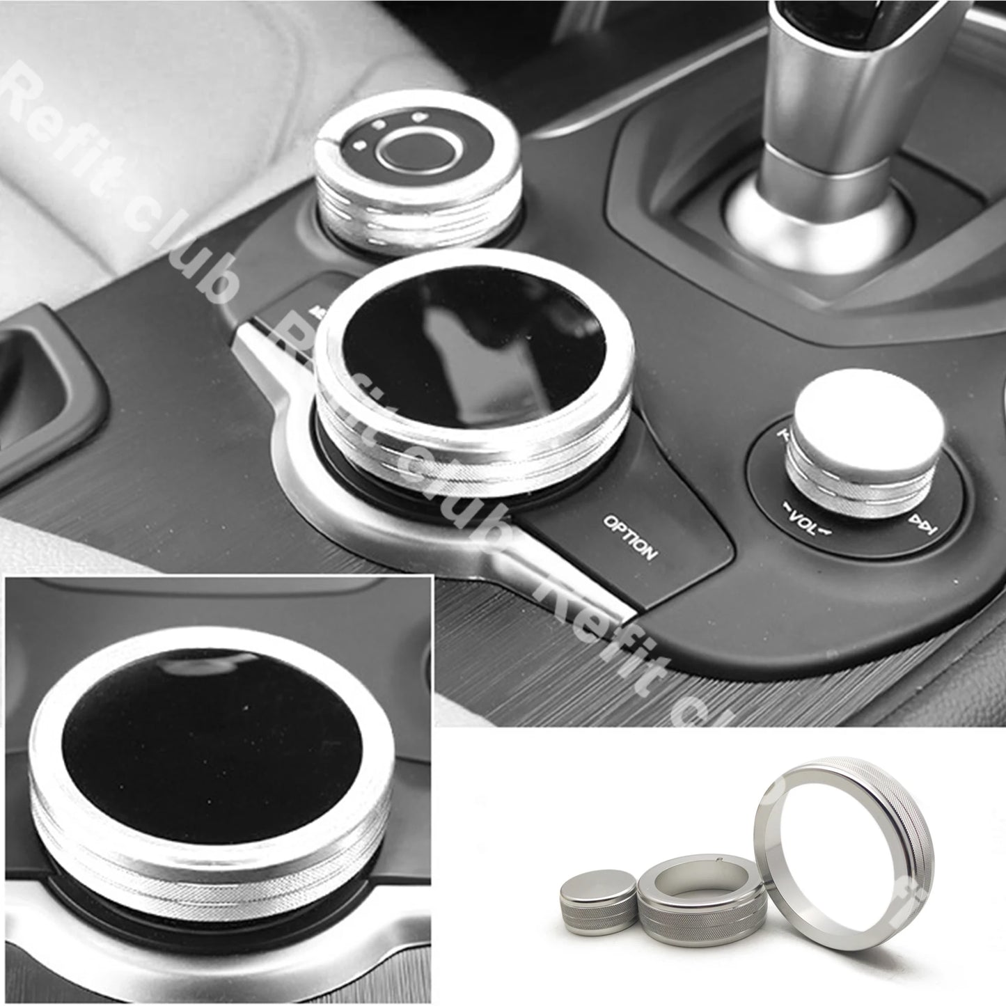 Aluminum Shift Knob Ring for Alfa Giulia/Stelvio Console – Car Accessories | MotorWorld Marketplace