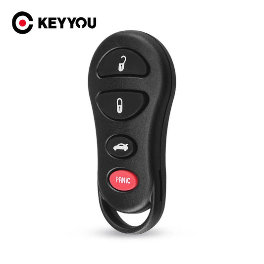 Coque de clé télécommande KEYYOU 4 boutons pour Chrysler Dodge