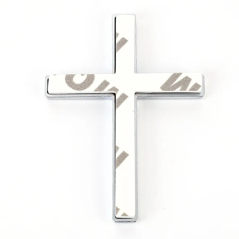 3D Metal Christian Cross Emblem Badge Decal for All Cars