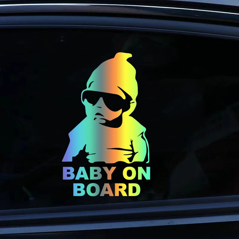 Die-Cut BABY ON BOARD Decal Kid w/Glasses Waterproof 41238 – Car Accessories | MotorWorld Marketplace