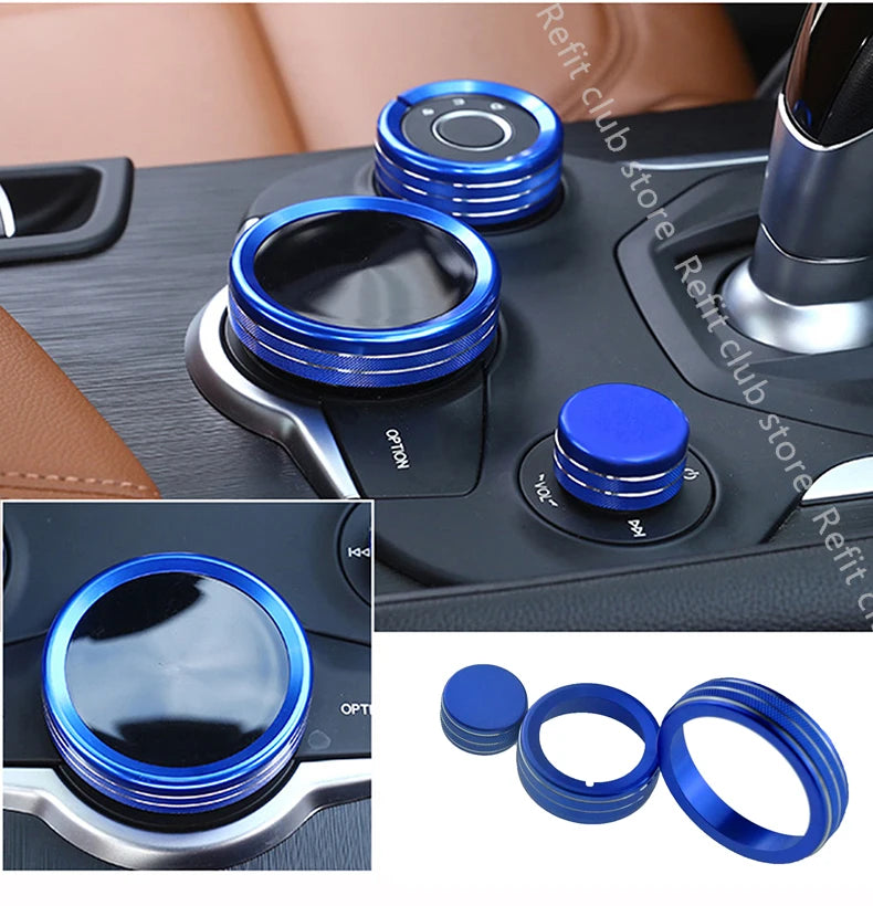 Aluminum Shift Knob Ring for Alfa Giulia/Stelvio Console – Car Accessories | MotorWorld Marketplace