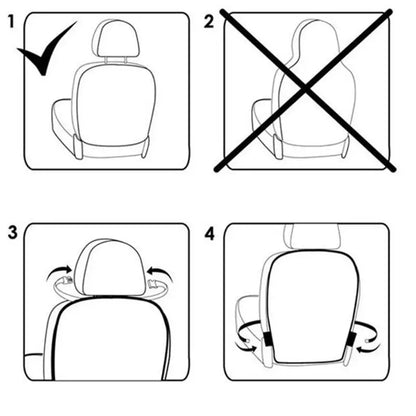 Protection de dossier de siège auto - Tapis de protection et protection contre la boue pour enfants