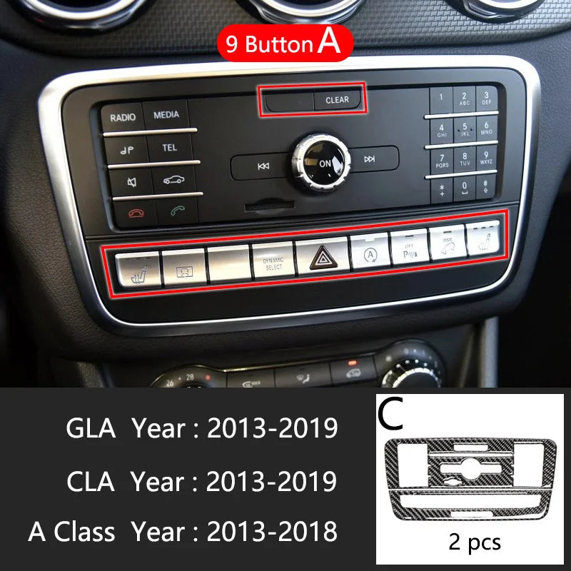 Mercedes Benz A W176 GLA X156 CLA AC CD Console Panel Trim Cover C Type – Car Accessories | MotorWorld Marketplace