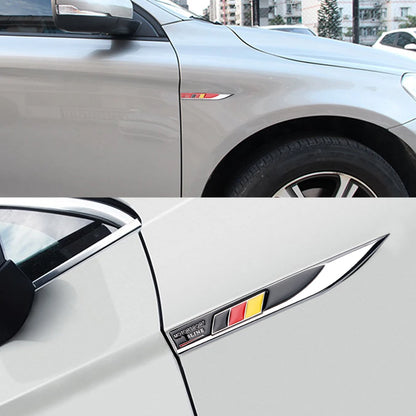 2x 3D Metal Germany Flag Fender Badge for BMW Audi Mercedes-Benz – Car Accessories | MotorWorld Marketplace