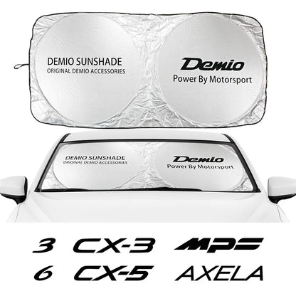 Mazda Front Sunshade Sun Visor—Precision Fit, UV Shield