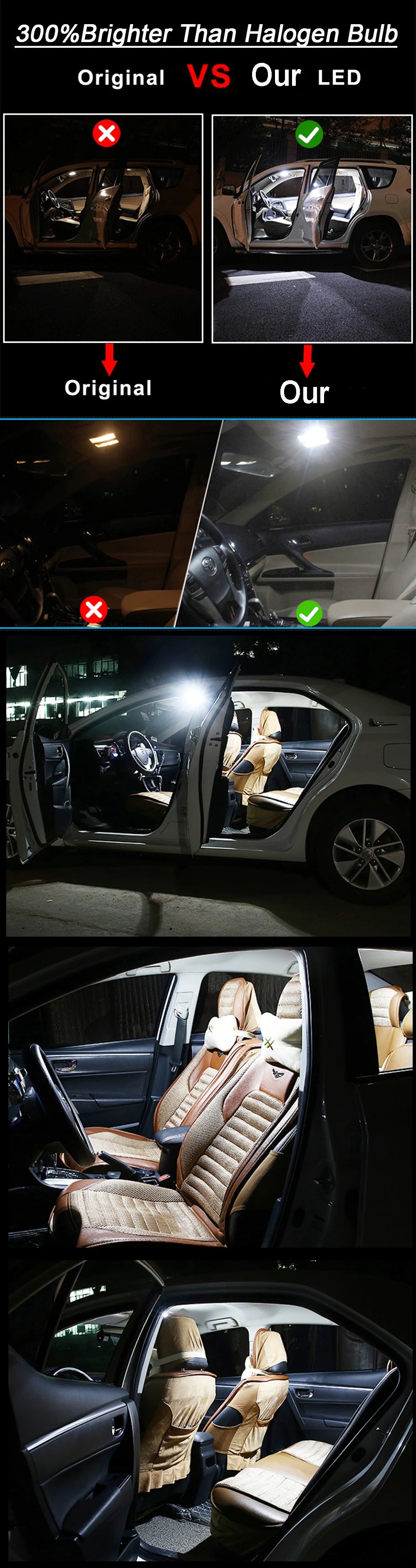 Hyundai IONIQ 2016-2020 Canbus LED Interior Light Kit