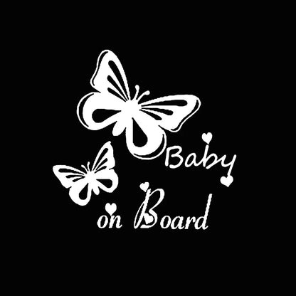 Reflective 3D Baby On Board Car Decal Silver Vinyl Sticker 13.5x13.5cm – Car Accessories | MotorWorld Marketplace
