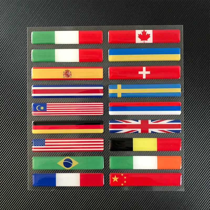 3D Reflective Flag Decal – Pro Car & Motorcycle Accessory