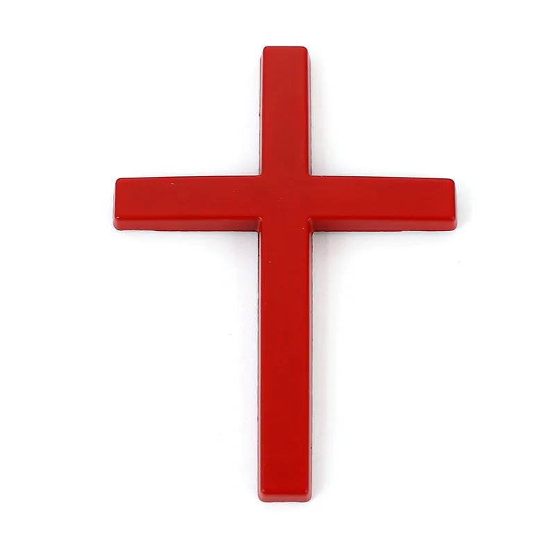 3D Metal Christian Cross Emblem Badge Decal for All Cars