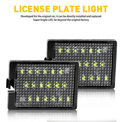 2x Éclairage de plaque d'immatriculation à LED pour Dodge Durango 14-21 6000K IP67
