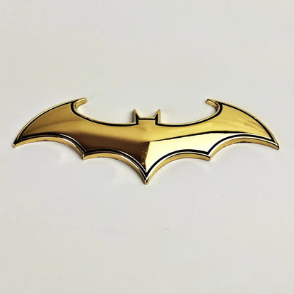 Emblème 3D BAT en métal chromé – Accessoire de style automobile professionnel