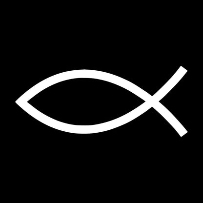 Creative Jesus Fish Vinyl Decal – Pro Auto Window Sticker 15x10cm