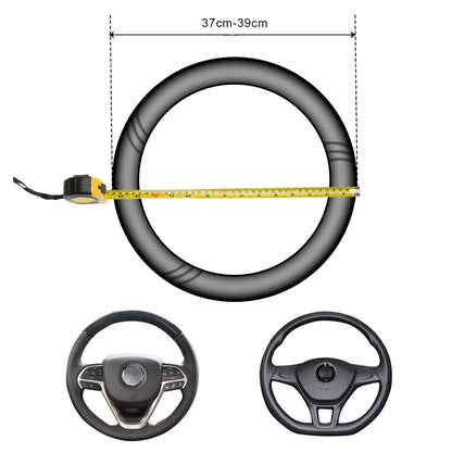 Housse de volant de voiture en fibre de carbone