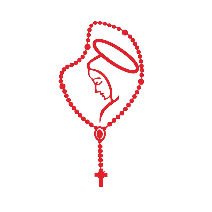 Rosary Virgin Mary Fatima Vinyl Decal – Pro Auto Sticker