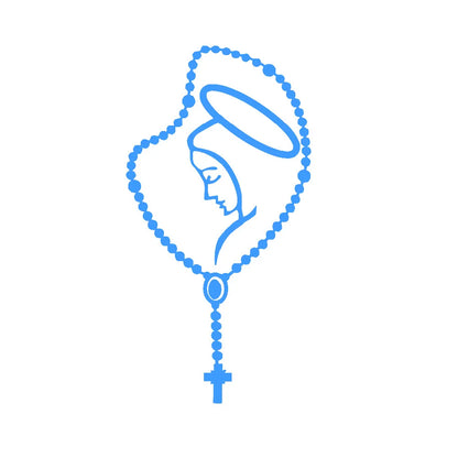Rosary Virgin Mary Fatima Vinyl Decal – Pro Auto Sticker