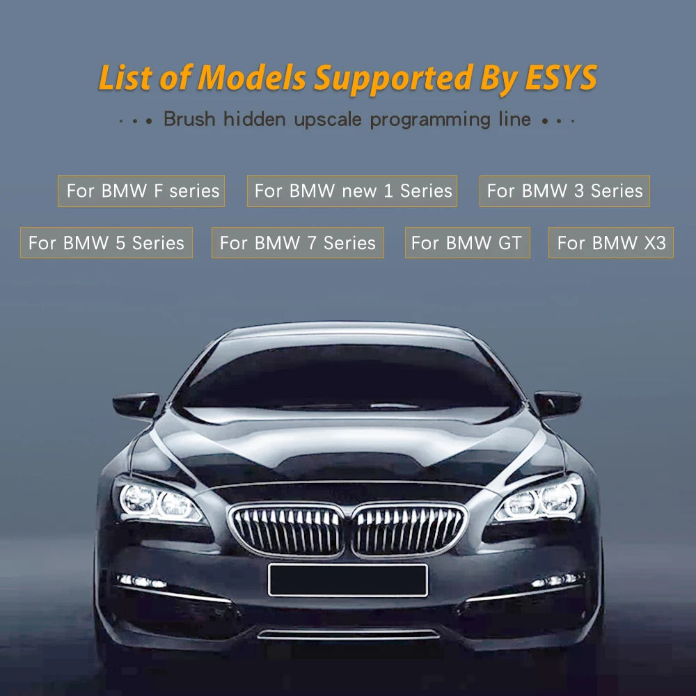Câble ESYS ENET pour BMW Série F, outil de diagnostic OBD2 avec codage ECU