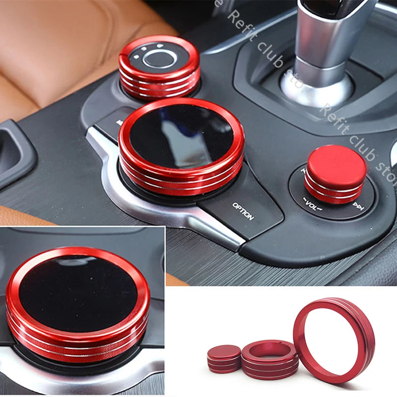 Aluminum Shift Knob Ring for Alfa Giulia/Stelvio Console – Car Accessories | MotorWorld Marketplace