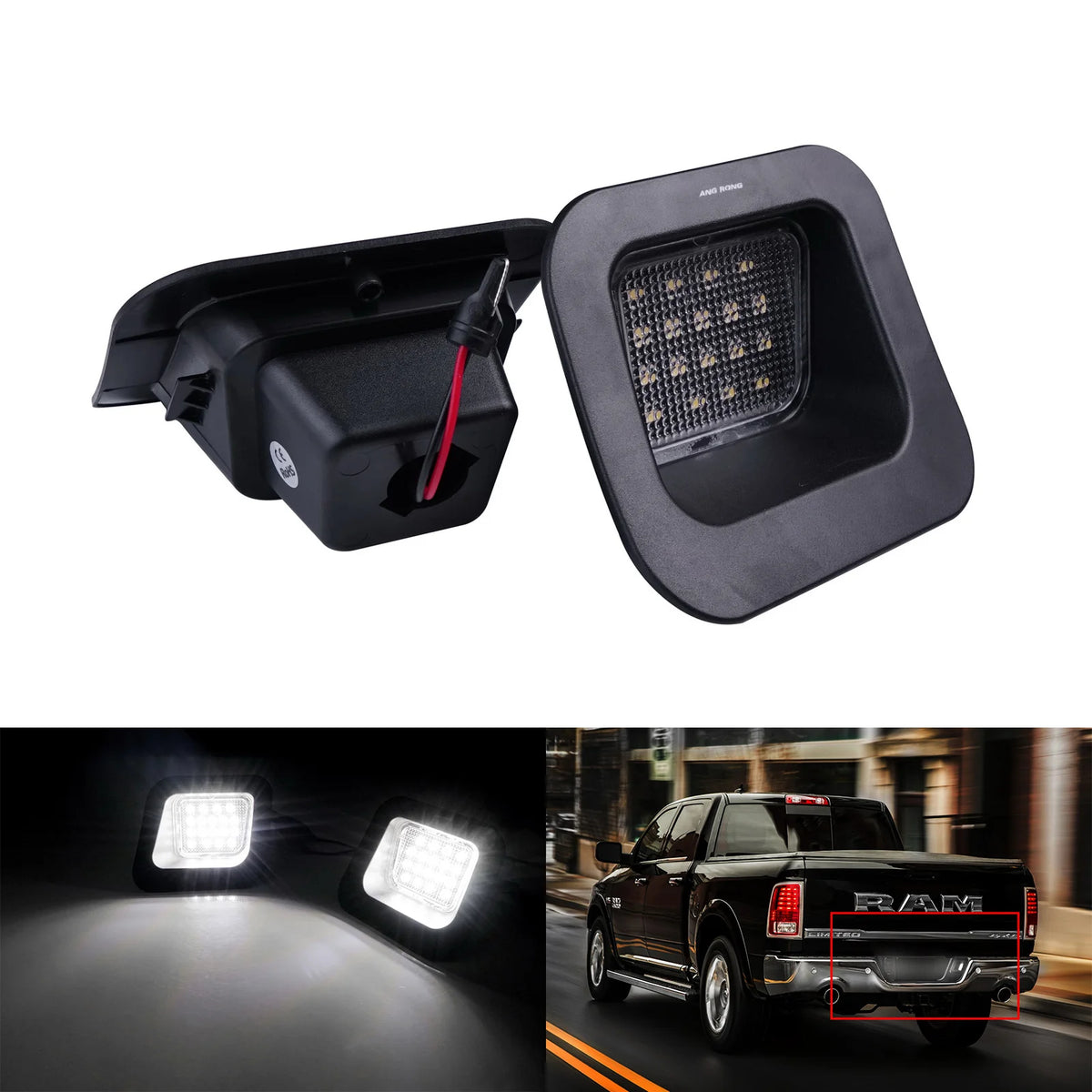 2x LED License Plate Lights Fit 03-18 RAM 1500 2500 3500 WHITE 6000K – Car Accessories | MotorWorld Marketplace