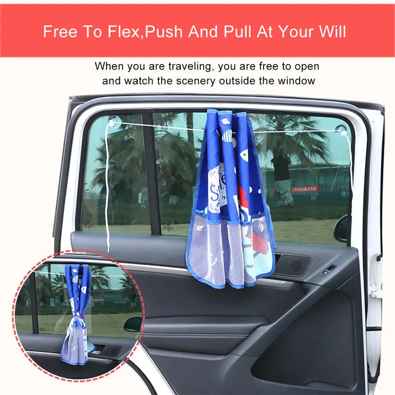 Cartoon Car Sun Shade UV Protection Curtain for Kids, Rear – Car Accessories | MotorWorld Marketplace
