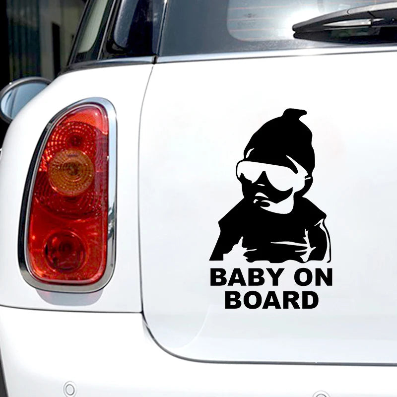 Die-Cut BABY ON BOARD Decal Kid w/Glasses Waterproof 41238 – Car Accessories | MotorWorld Marketplace