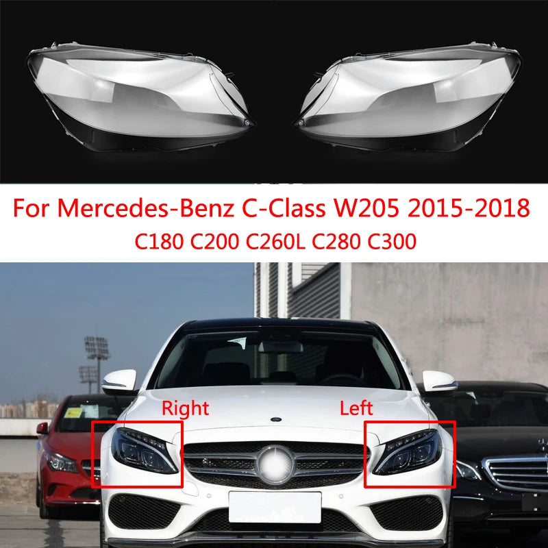 Headlight Lens Cover for Benz C-Class W205 2015-2018 left and right – Car Accessories | MotorWorld Marketplace