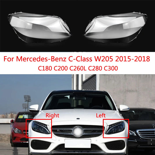 Headlight Lens Cover for Benz C-Class W205 2015-2018 left and right – Car Accessories | MotorWorld Marketplace