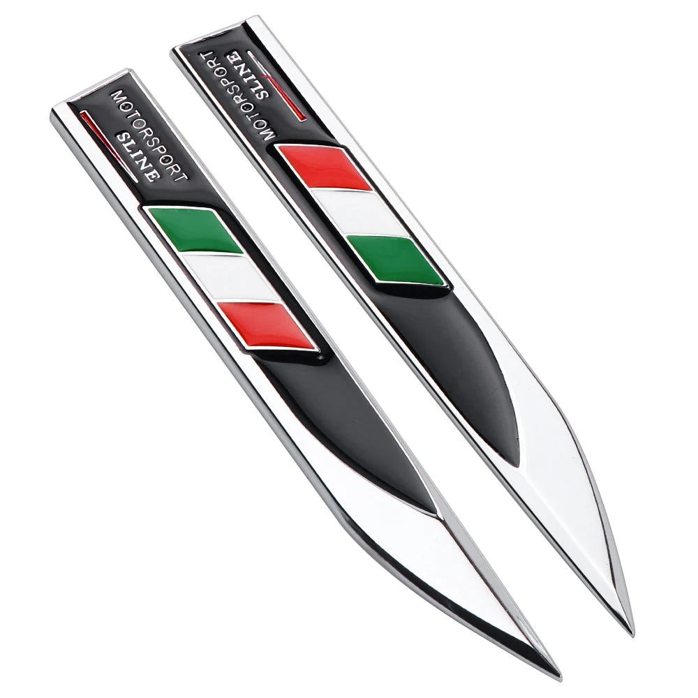 2x 3D Metal Germany Flag Fender Badge for BMW Audi Mercedes-Benz Italy Black – Car Accessories | MotorWorld Marketplace
