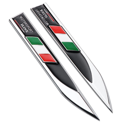 2x 3D Metal Germany Flag Fender Badge for BMW Audi Mercedes-Benz Italy Black – Car Accessories | MotorWorld Marketplace
