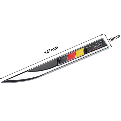 2x 3D Metal Germany Flag Fender Badge for BMW Audi Mercedes-Benz – Car Accessories | MotorWorld Marketplace