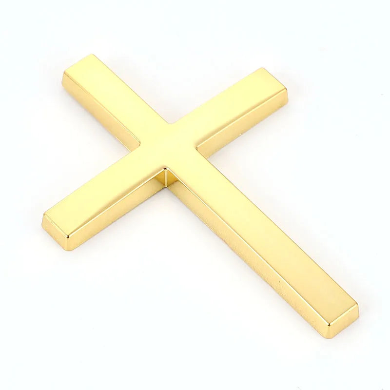 3D Metal Christian Cross Emblem Badge Decal for All Cars