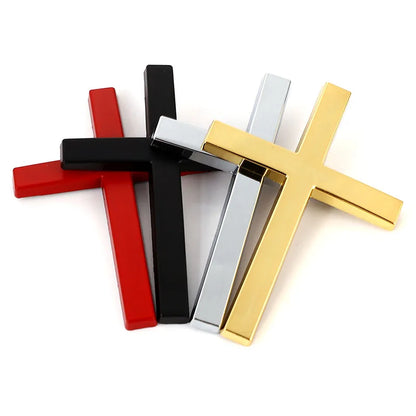 3D Metal Christian Cross Emblem Badge Decal for All Cars